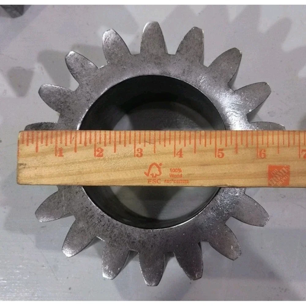 Set of 3 Faux Metal Industrial Gears - Steampunk Cog Props Room Decor